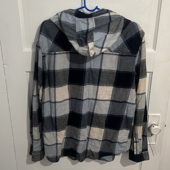 Long Sleeve Plaid Button Down - Picture 2 of 3